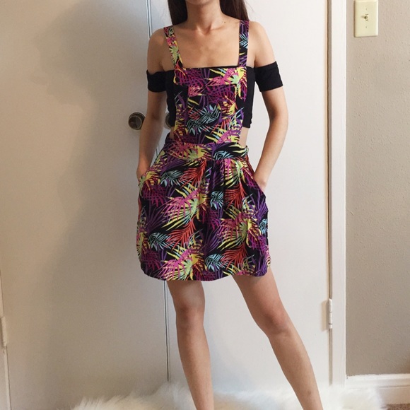 Rue21 Dresses & Skirts - Rue21 printed overall style dress.